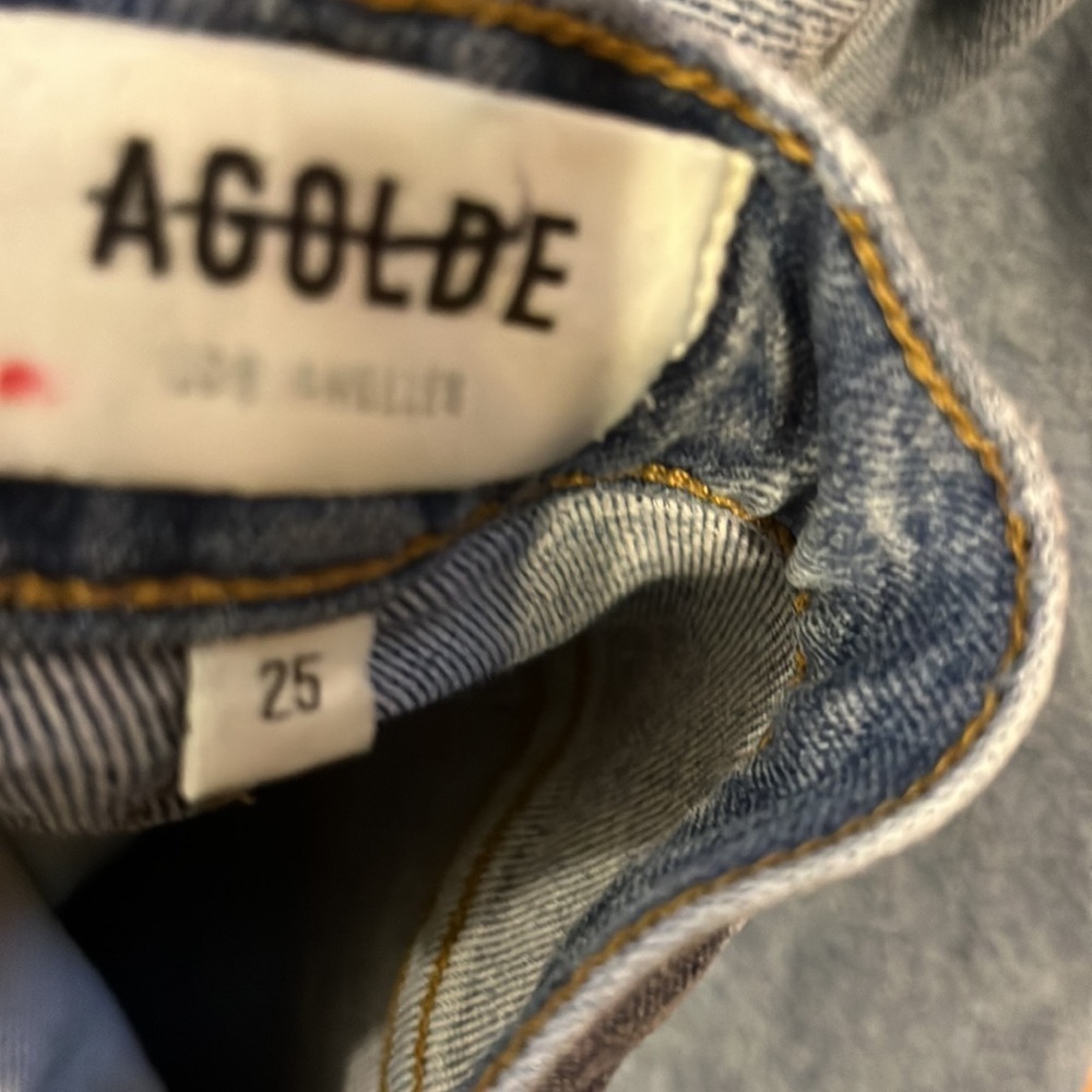 NWT Agolde Riley High Rise Jeans Size 25 - Picture 14 of 15